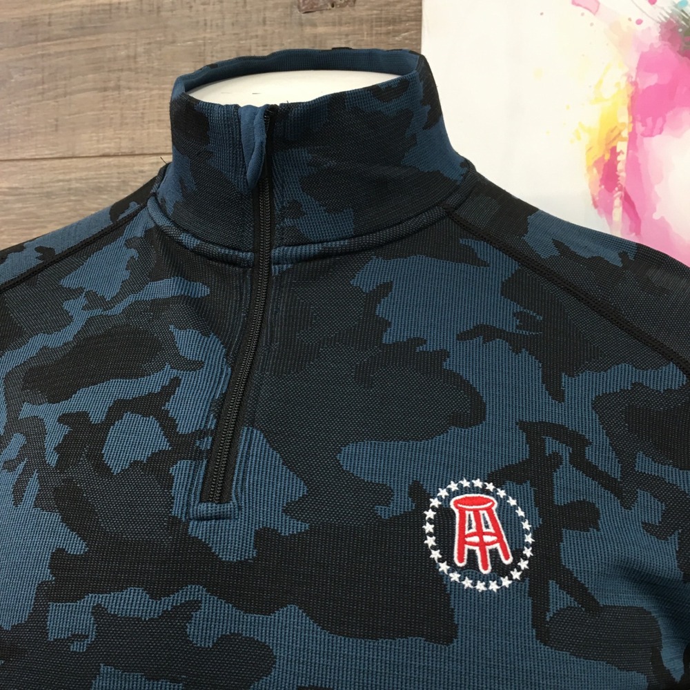UNRL Mens Camo 1/4 Zip Long Sleeve Performance Pullover‎ Shirt Medium - Picture 2 of 7